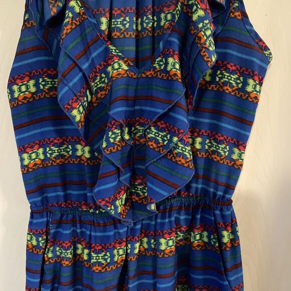 Eighty Six Blouse Women’s Size XS Sleeveless Ruffled V Neck - Picture 4 of 11